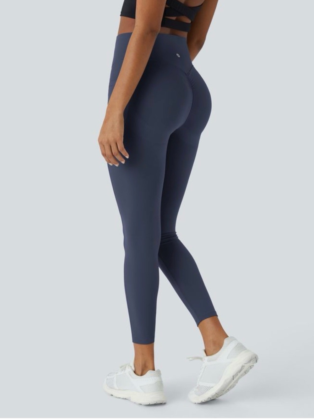 HALARA Slate Blue High-Rise V-Waist Leggings - Picture 2 of 3